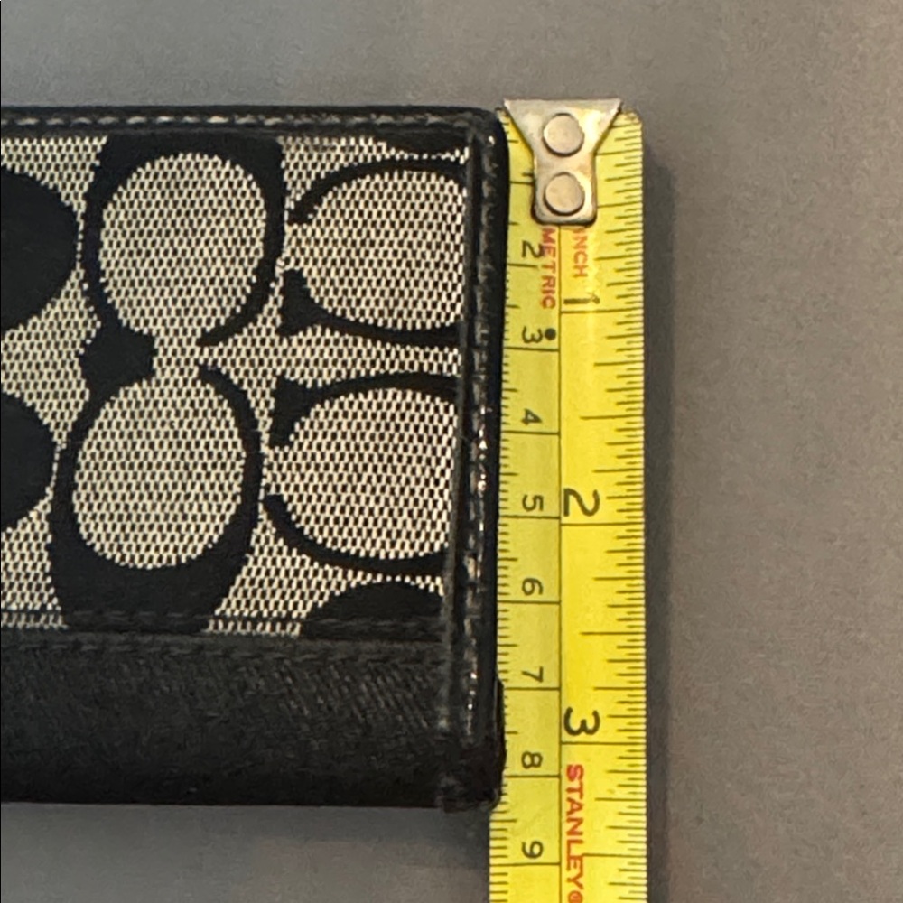Coach Signature Black and Gray Wallet - Picture 6 of 6